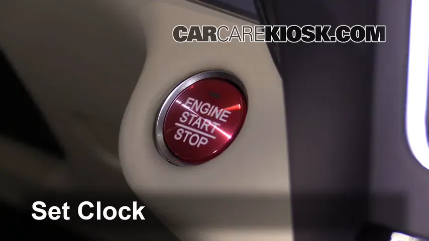 2016 Acura MDX SH-AWD 3.5L V6 Clock